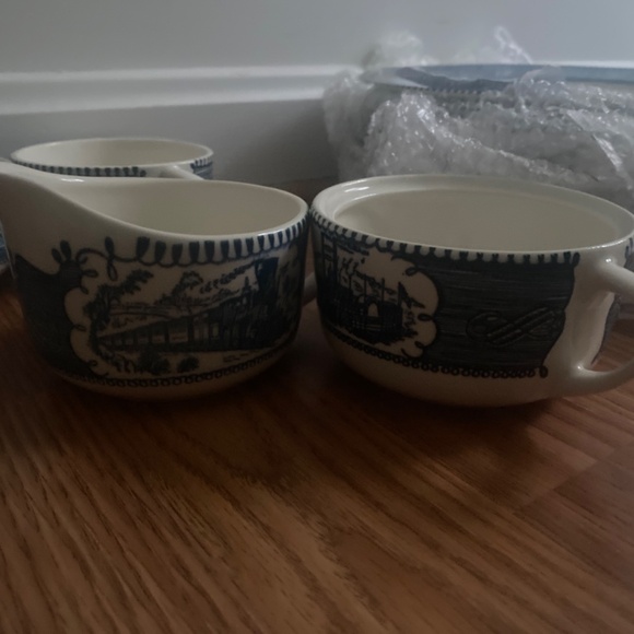 Rare, vintage Currier & Ives dinnerware / dishware - Picture 4 of 6